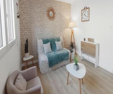 Studio Rénové Plage & Centre à Pied