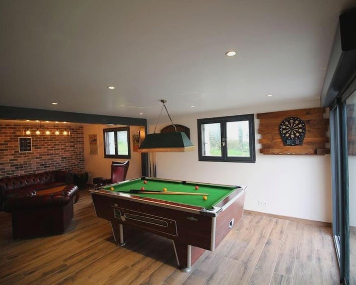A 800 m de la plage, app 6 pers avec billard