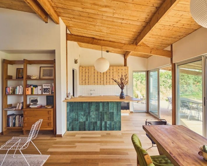 Maison moderne, ambiance californienne, proche mer