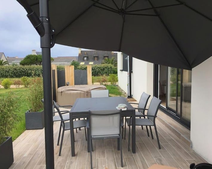 Maison cosy à 300m de la plage avec spa