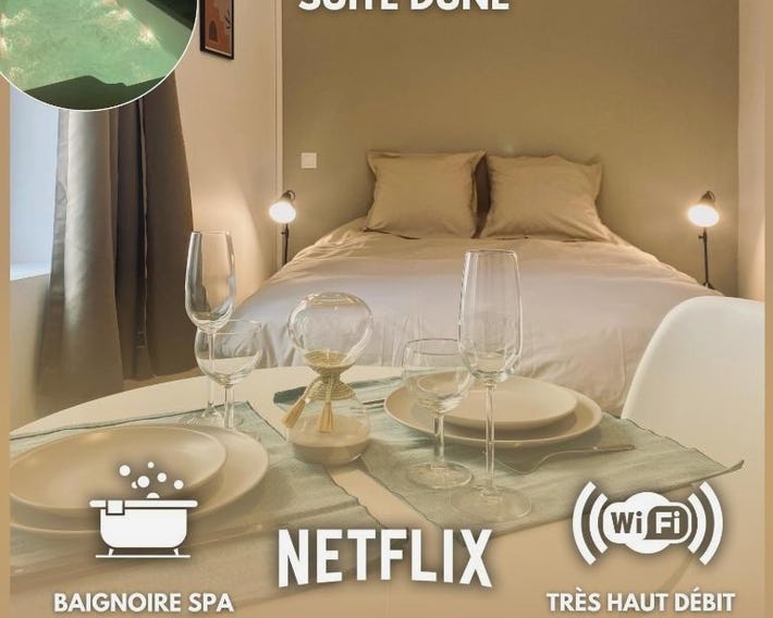 Suite Dune - Escapade Romantique avec Jacuzzi Privé