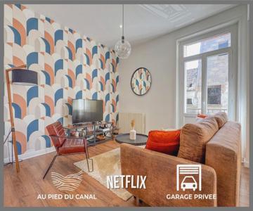 Le Canal,hyper Centre, Cosy, Fibre, Parking Privée, 1 A 4 Pers