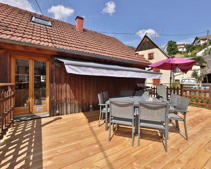 Le Chalet du Tanet spa sauna terrasse en Alsace