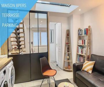 Grande Maison Cosy Terrasse Parking Gare 8 Pers