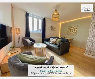 La Quintessence - Spacieux 75m2 - 2Ch - 6 pers - Ascenseur - Au Calme