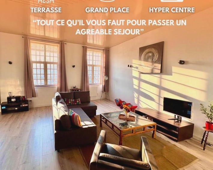 Loft T2 avec terrasse sur la Grand Place d'Arras