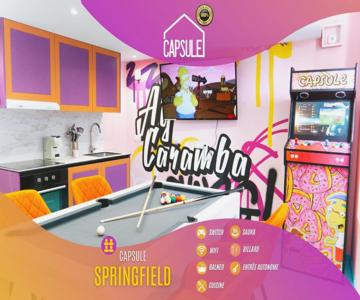 Capsule Springfield - Balnéo -sauna - Billard
