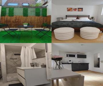 Charming studio with terrace in Roubaix