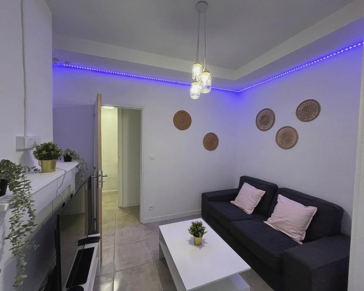 Gîte le charme citadin 55 m² avec extérieur