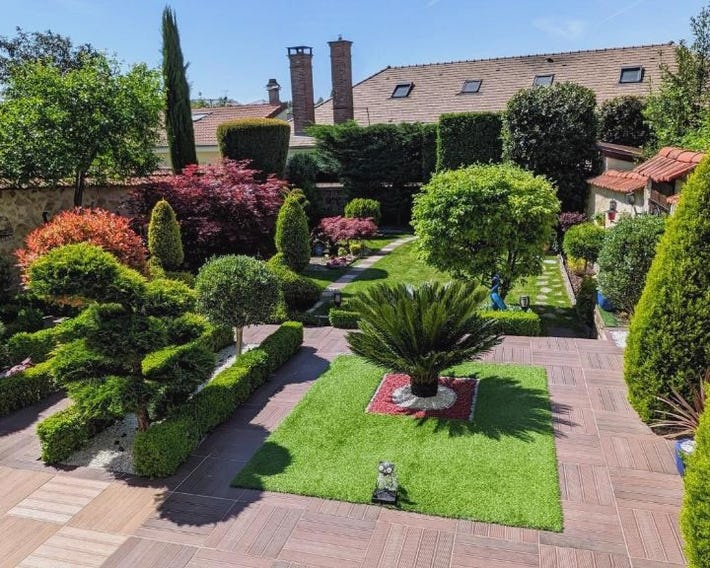 Logement sur jardin à Fontainebleau