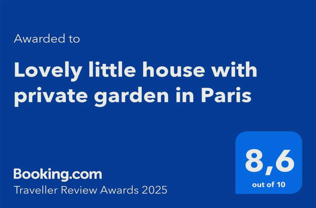 Lovely Little House With Private Garden In Paris
