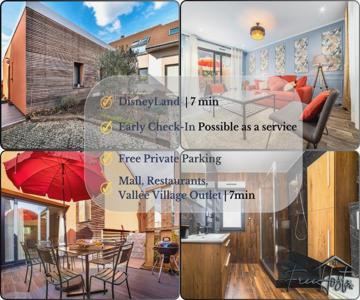 Marvel House - Disneyland 5min, Private Parking, Terrace