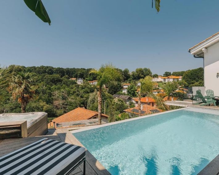Horizonte Villa con piscina climatizada y jacuzzi Bienestar en Biarritz