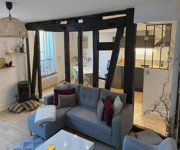 Charmant T3 coeur de ville avec parking option repas