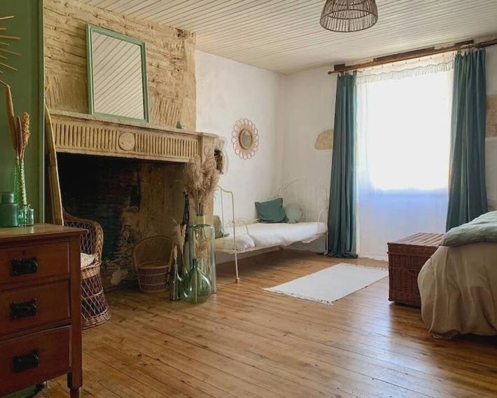 Maison médiévale climatisée avec jardin