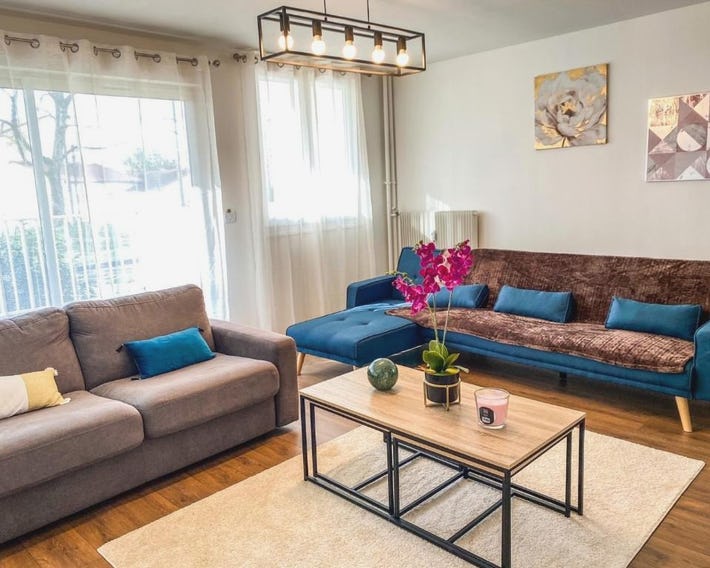 T3 Moderne avec balcon terrasse et parking gratuit