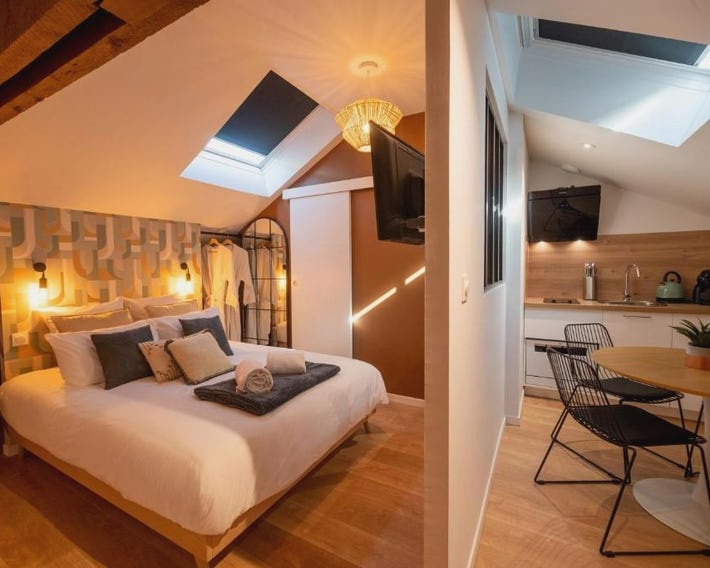 Appart-hôtel de standing avec jacuzzi privatisable en option