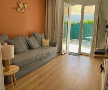 T2, Jardinet, Quartier Marché 10mn Plage