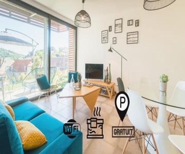 Open Sun Avec Jacuzzi Privatif Et Parking Privé