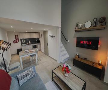 Factory duplex Aigues-Mortes moderne & chaleureux