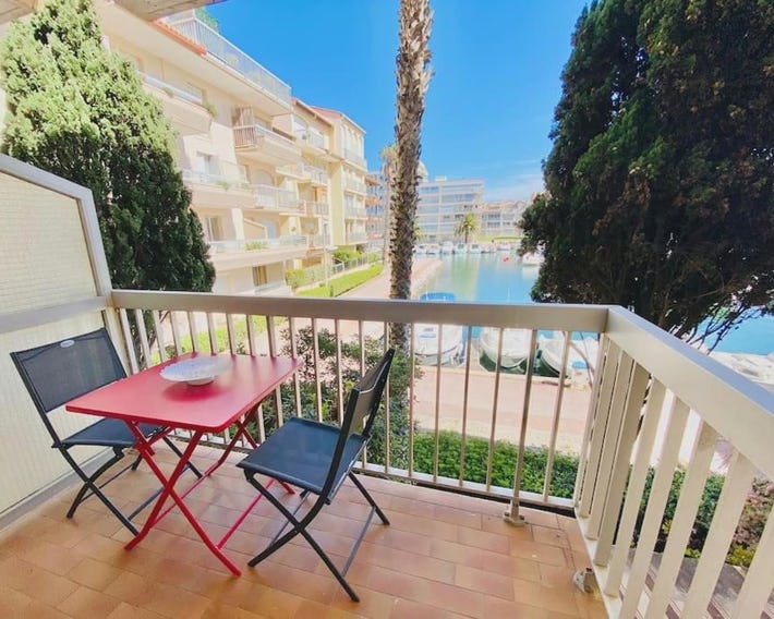 Appartement pour 4 vue sur la marina de Canet