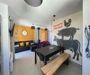 Duplex 8 couchages, vue montagne, jardin cheminée