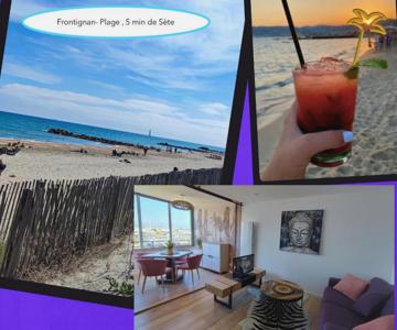 La Perle Bleue, 100 m de la plage, parking, wifi
