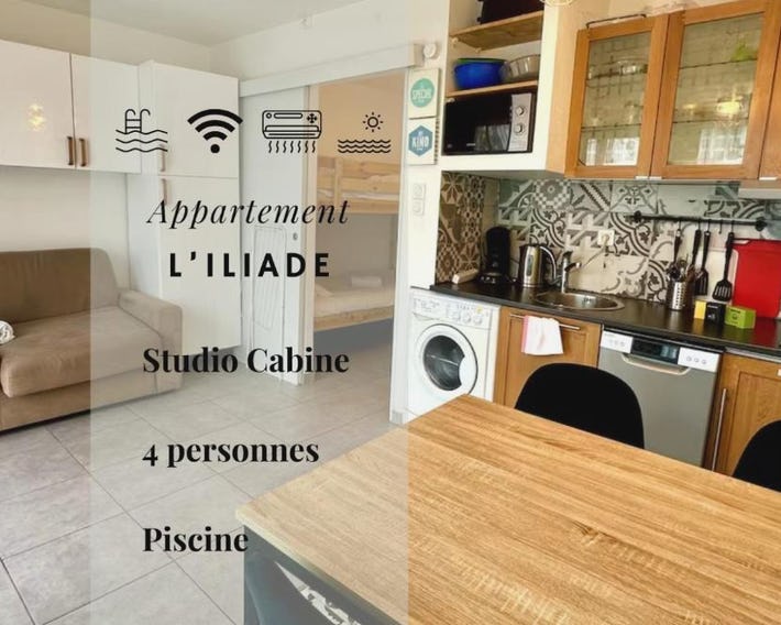 L'iliade - 4 pers - 50 m des plages