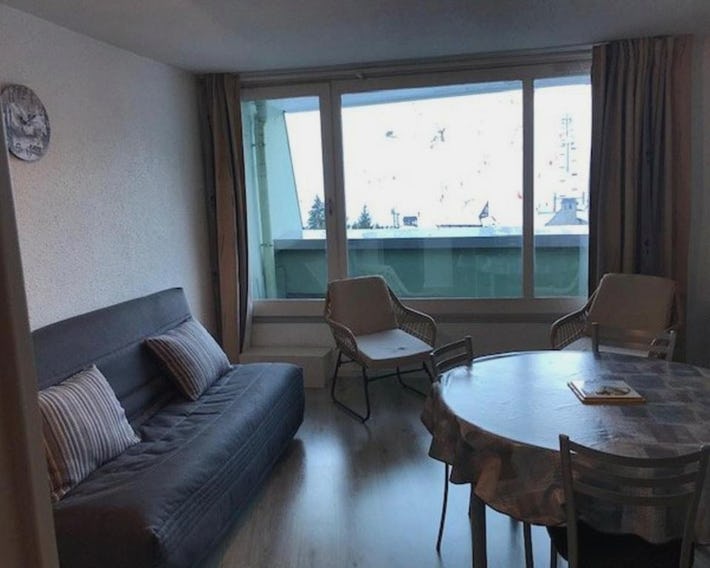Appartement 6 pers., 1 ch. avec balcon. 100m des pistes!