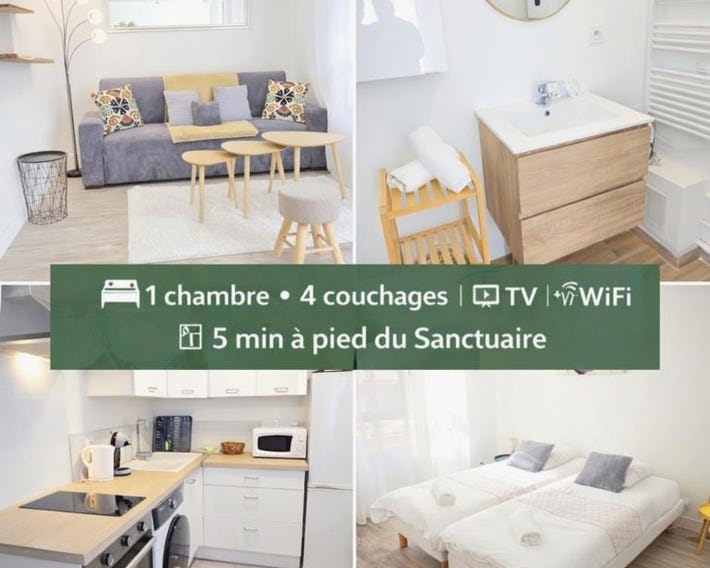 T2 du Sanctuaire 400 m de la grotte Lourdes wifi TV