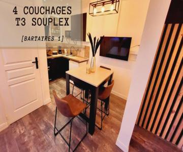 [Le Bartayres 1] T3 en souplex, terrasse, centrale