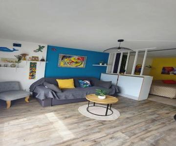 Appartement 2pers, superbe vue montagne, exposé sud, Résidence très calme, parking, 5mns à pied du c