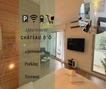 041 - Studio Le château d'ô, Appart 4pers, parking, proche faculté de médecine
