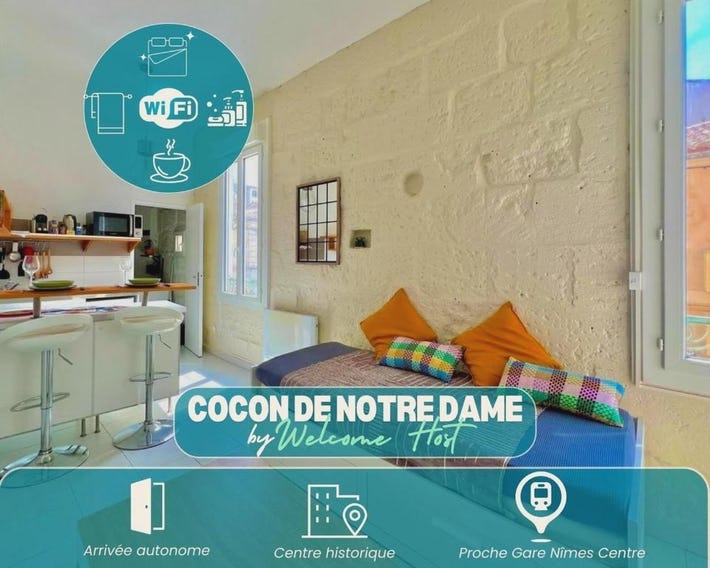 Le Notre Dame, Studio à 400m des Arènes de Nîmes