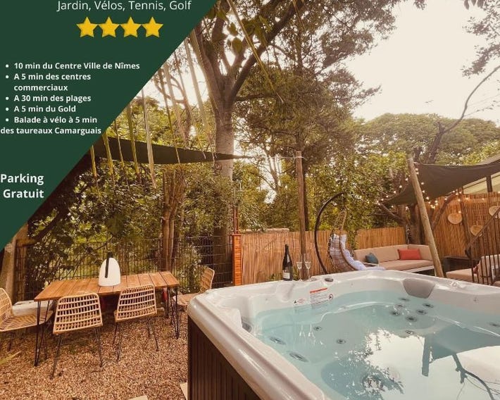 Maison dans les Arbres, SPA, Tennis, Parking