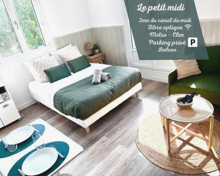 Le petit midi - Parking - Métro - Fibre - Canal