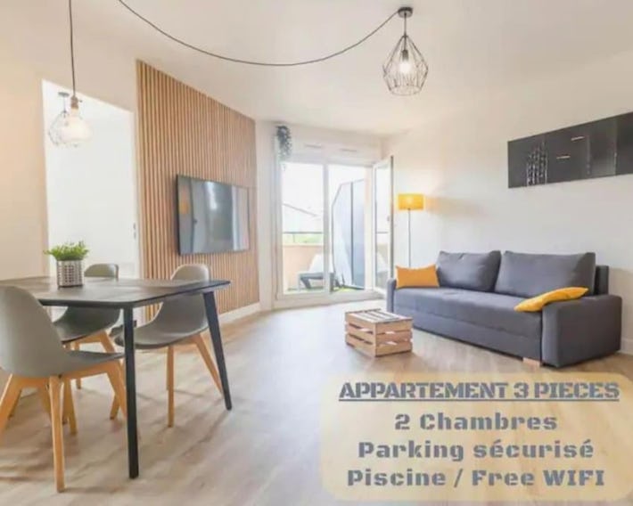 *T3*Toulouse Purpan+Parking+Piscine