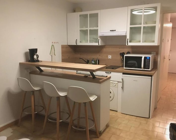 Studio cabine dans résidence avec piscine