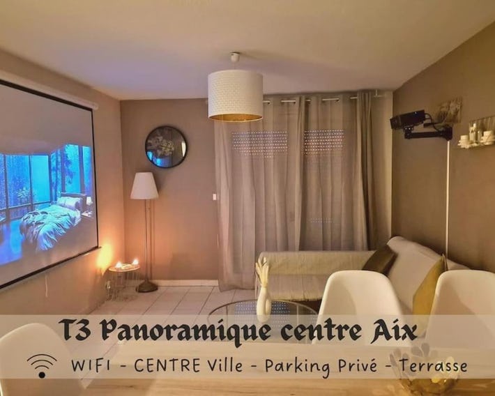 T3 Panoramique Centre Aix en Provence