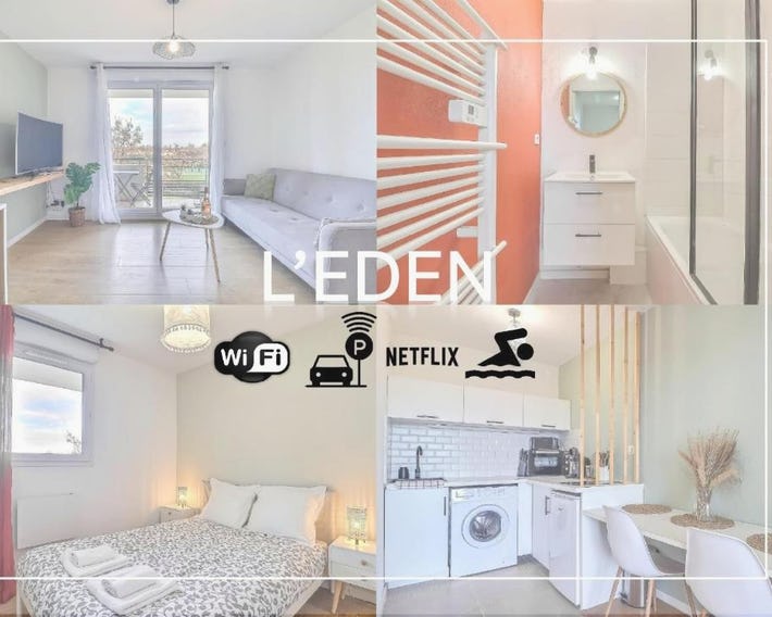 NOUVEAU - PARKING - PISCINE - WIFI - L-EDEN