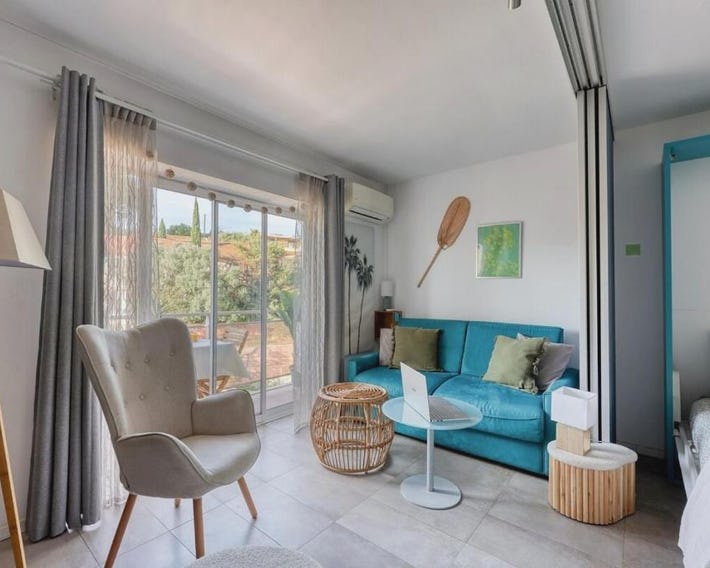 Studio climatisé à Bandol Port & plage
