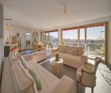 Upstays Penthouse Terrace 150m Lerins View