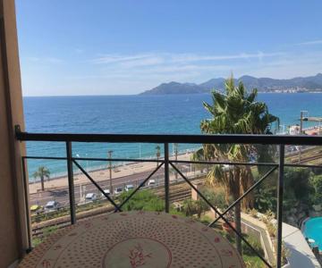 Cannes apartment with sea view, aircondition and parking