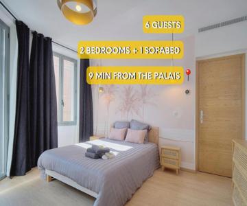 Superb Flat With 2 Bedrooms Near Palais Croisette 3p2