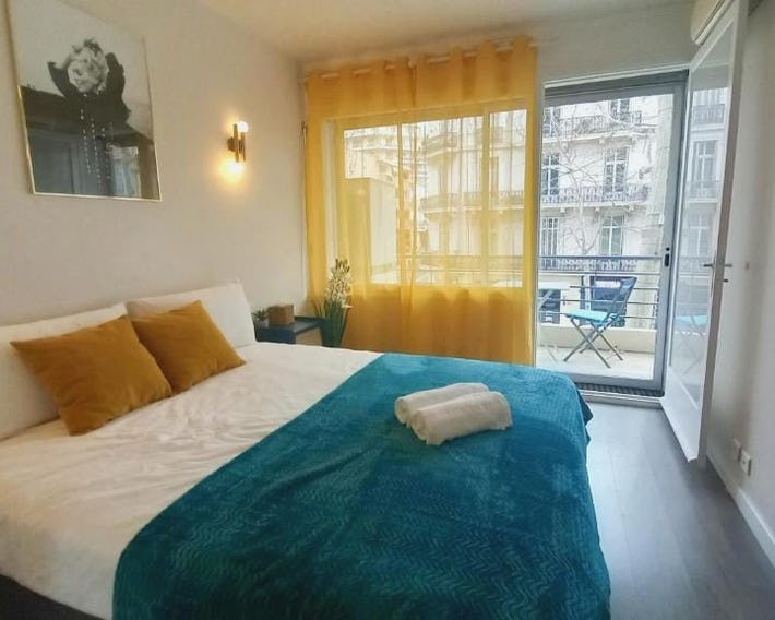 Palais Carnot central apartment with balcony and A C