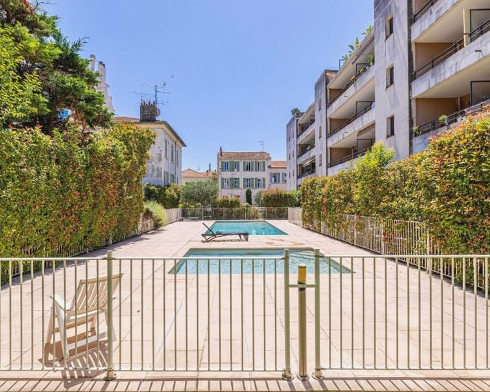 Charming apartment with balcony-pool - Cannes