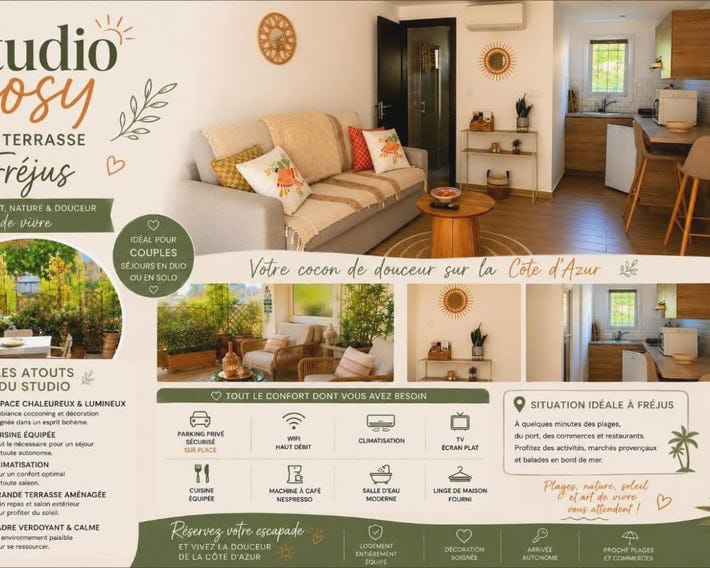 Studio cosy a 500m de la plage