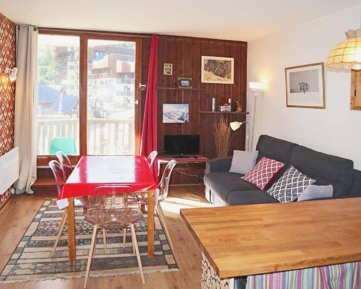 2 pièces pour 6 personnes au centre commercial, Les Orres - FR-1-322-43