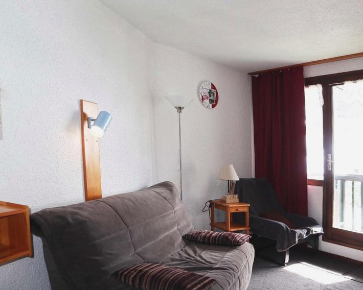 Studio 4 pers au pied des pistes avec balcon - FR-1-322-550