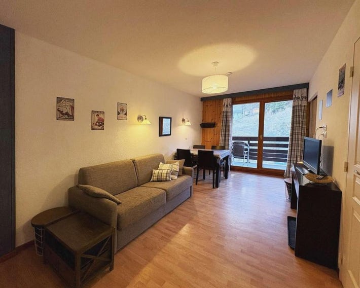 Appartement cosy avec piscine, sauna et hammam, ski aux pieds, draps inclus - Les Orres 1800 - FR-1-